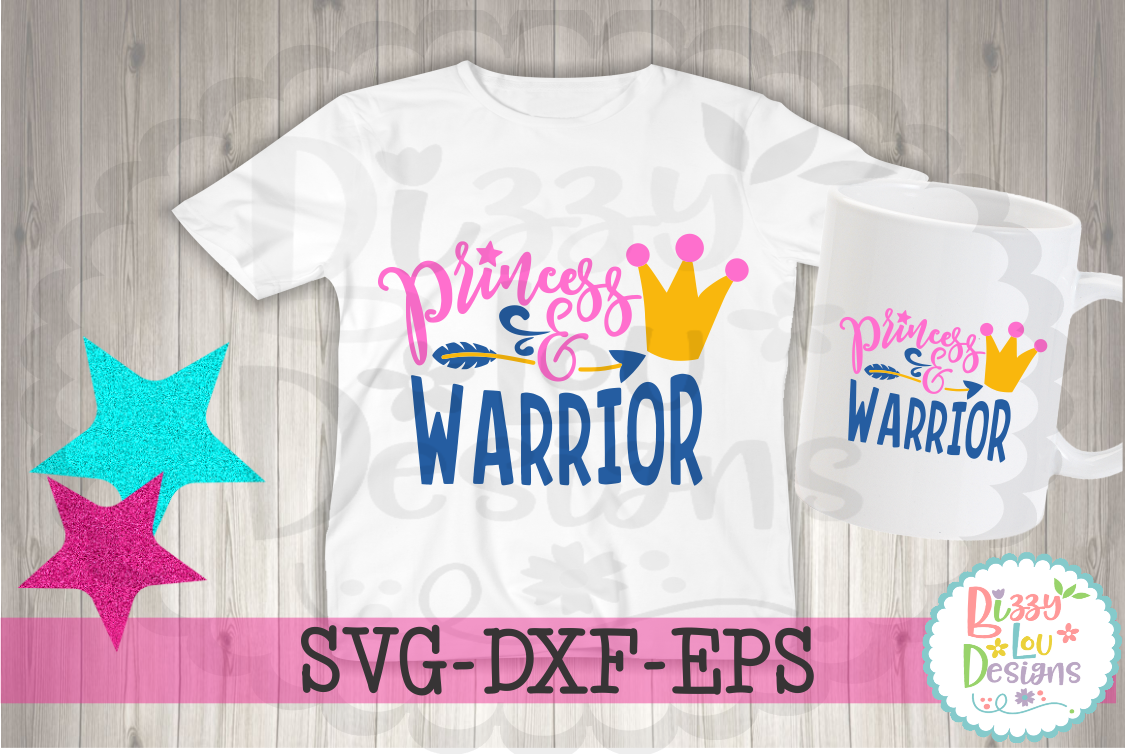 Download Princess and Warrior SVG DXF EPS - cutting file By Bizzy ...