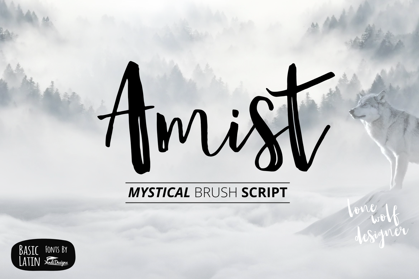Amist Mystical Script Fonts By Yandidesigns Thehungryjpeg Com
