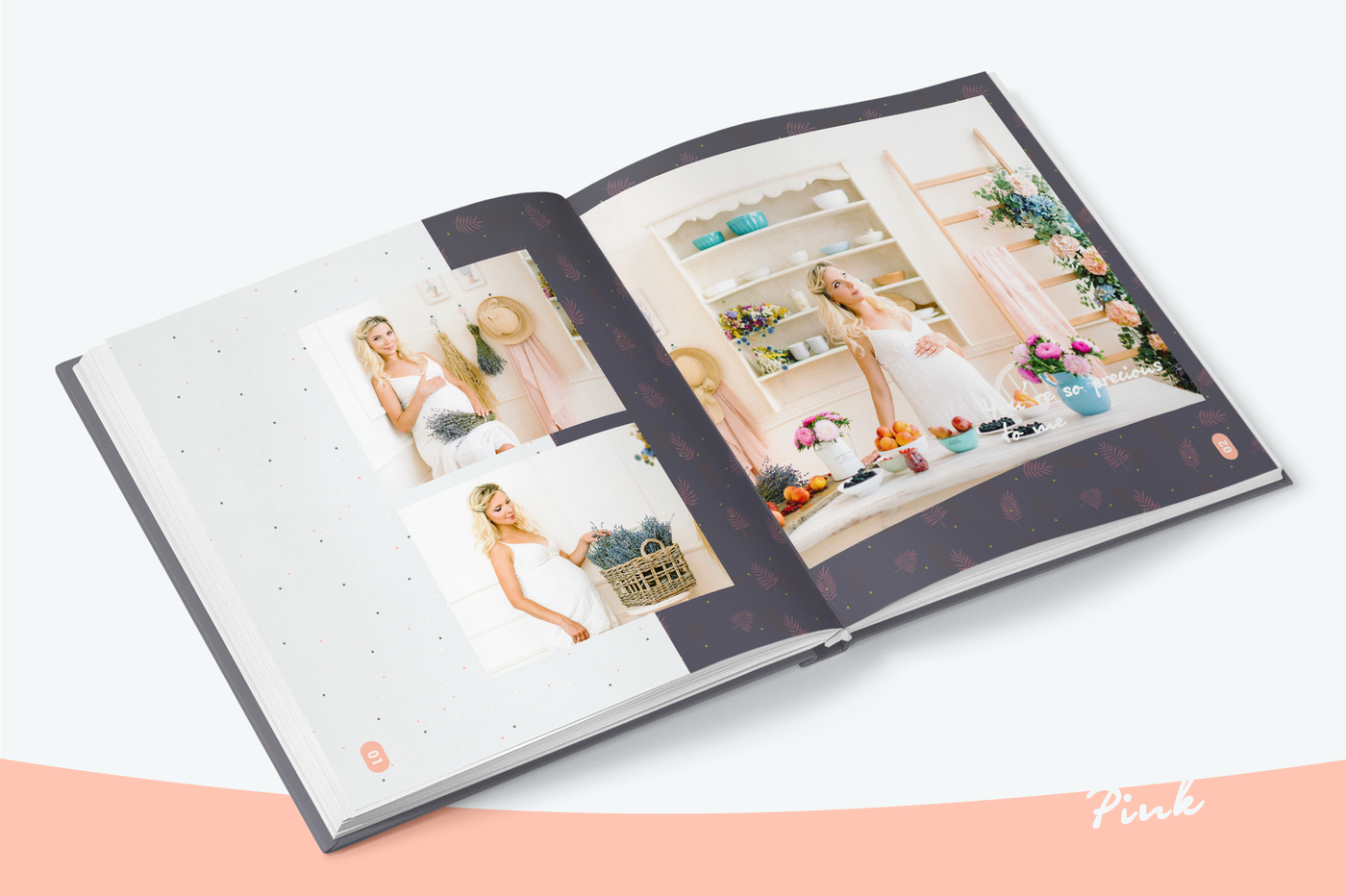 Pink - Photo Album Template By ArealPro | TheHungryJPEG.com