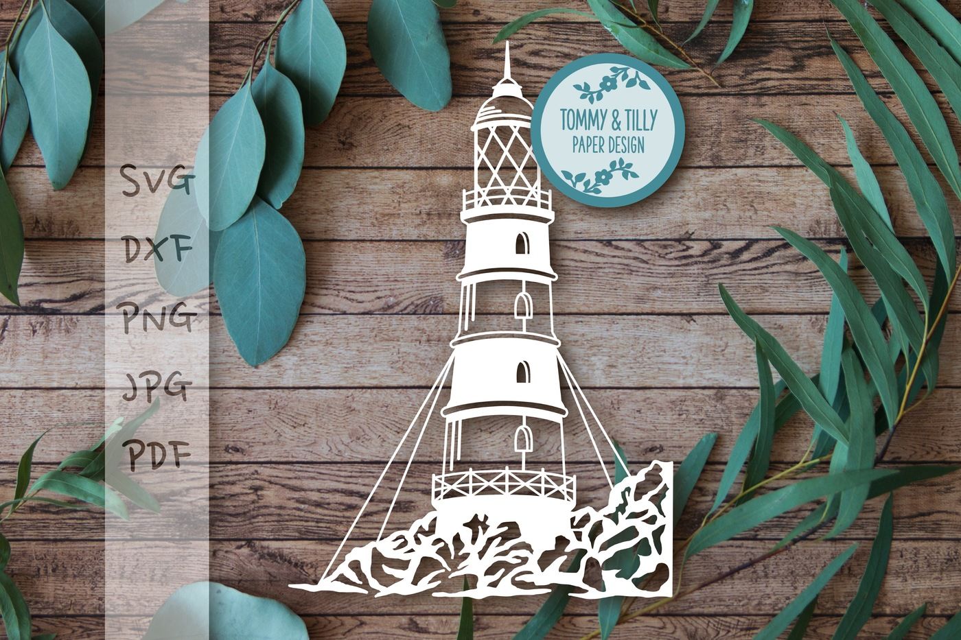 Download Lighthouse Svg Dxf Png Pdf Jpg By Tommy And Tilly Design Thehungryjpeg Com