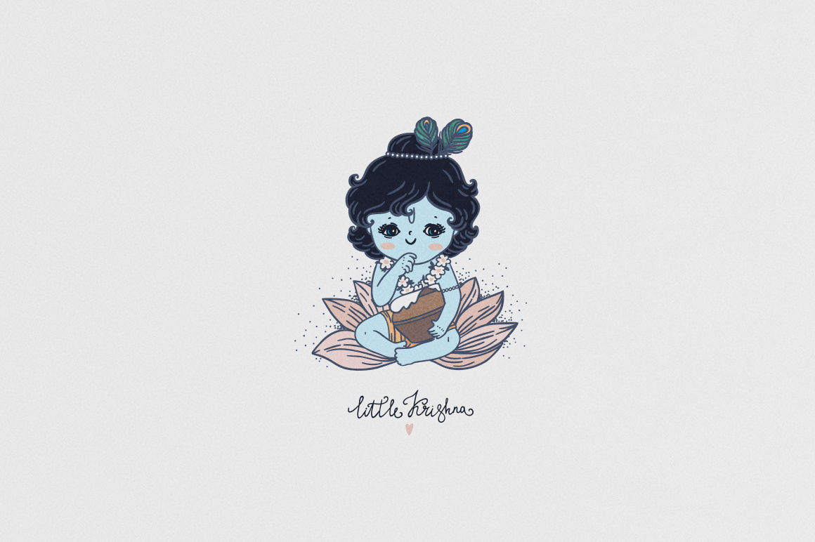 Little Krishna By Magic & Dreams | TheHungryJPEG