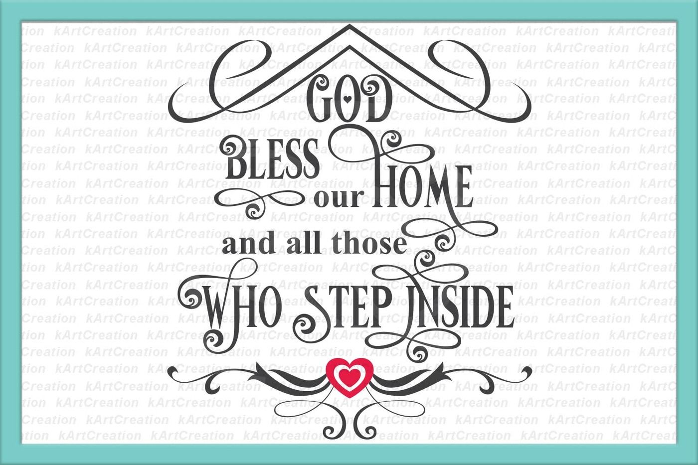 Download Bless Our Home Svg House Svg Nest Svg Printable Quote Words By Kartcreation Thehungryjpeg Com