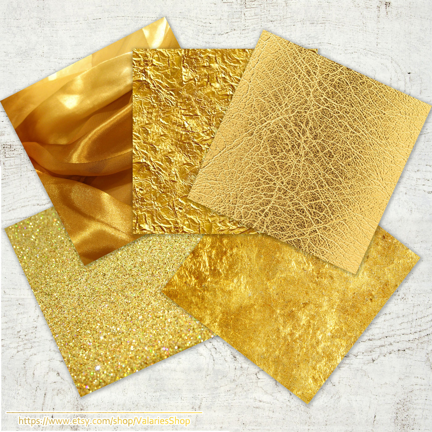 Digital Paper Gold Textured Paper Gold Glitter Foil Rich Gold By iamVENETA