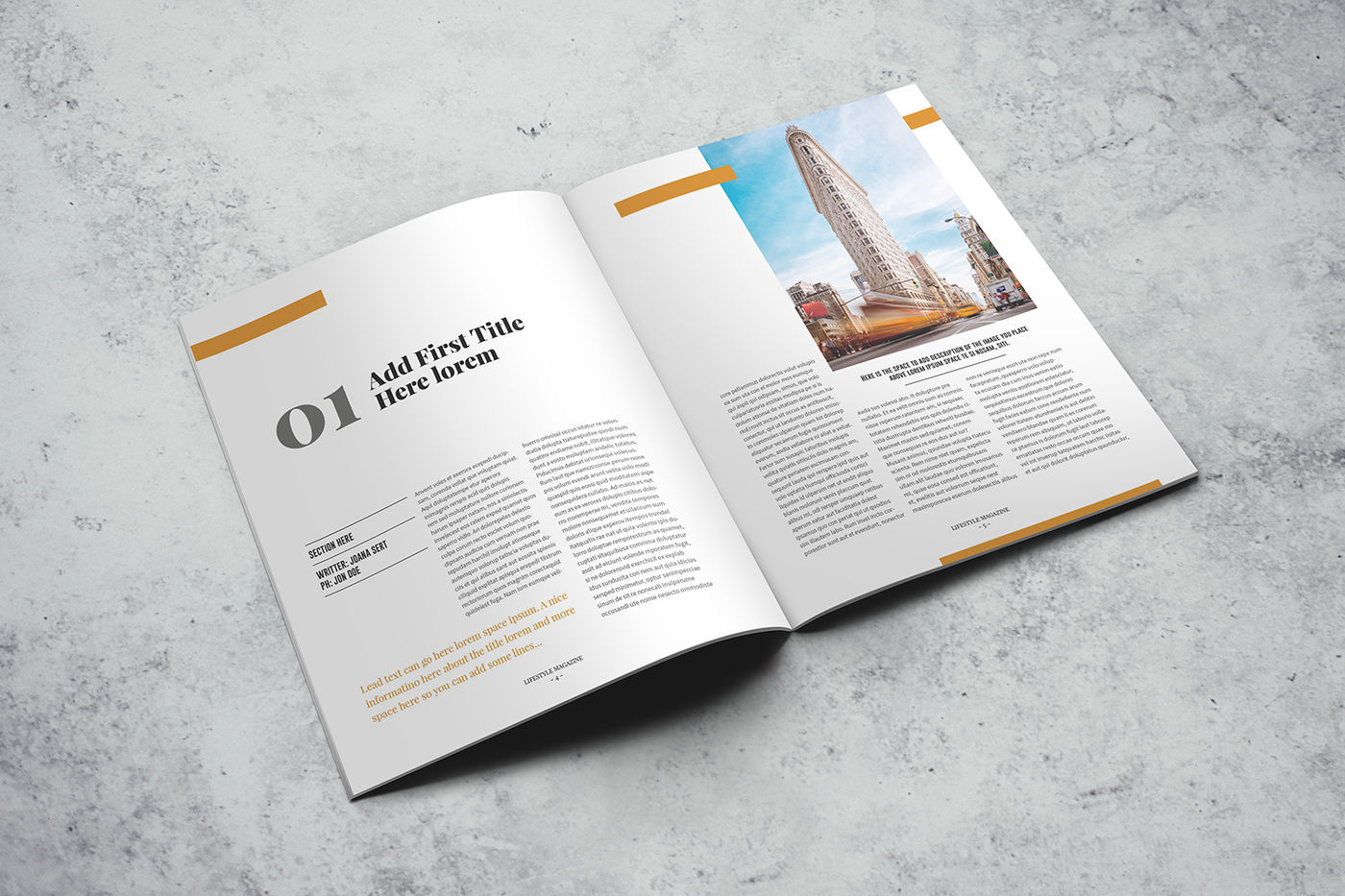 indesign magazine template layout