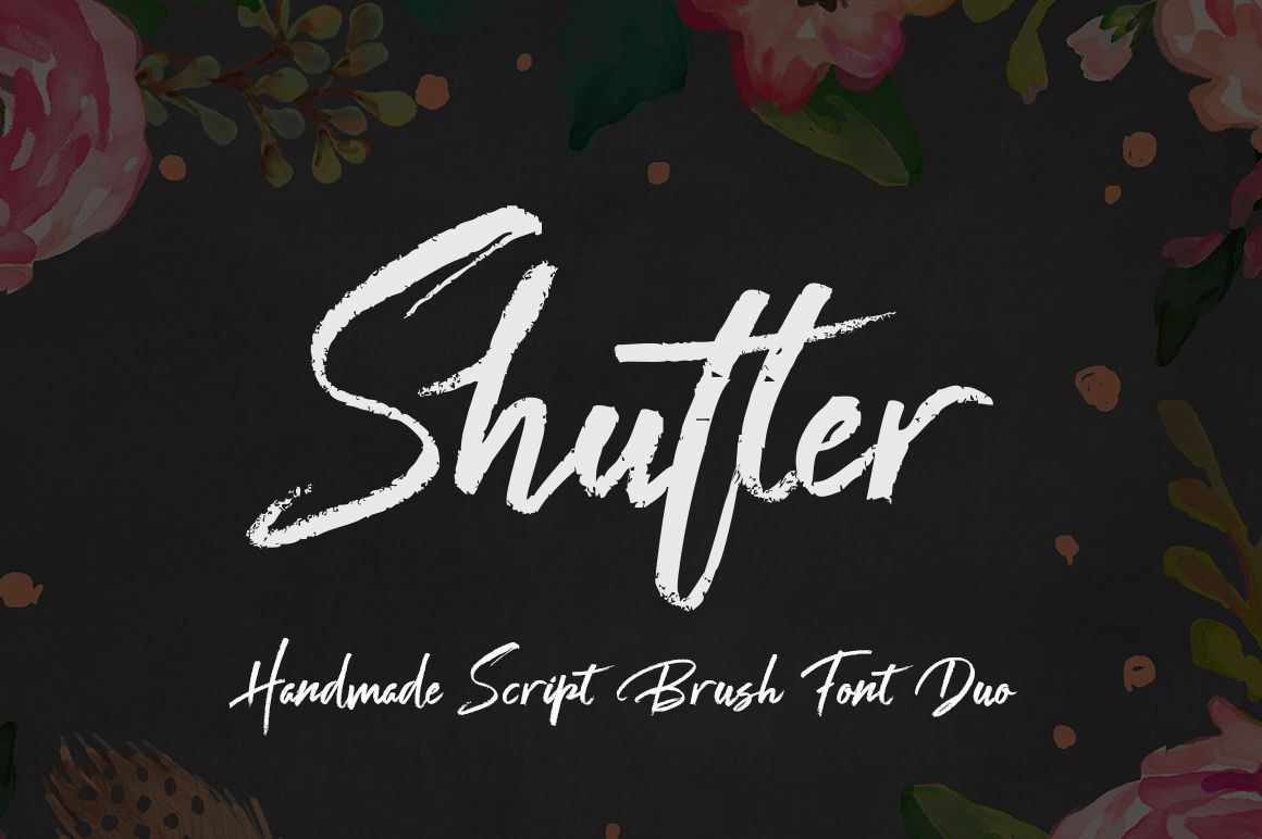 Shutter Font Duo By Pollem Co Thehungryjpeg Com