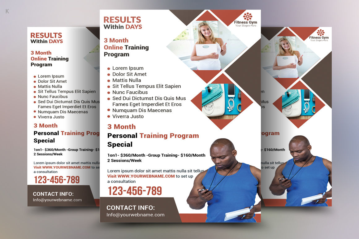 Fitness Flyer Template By Ayme Designs
