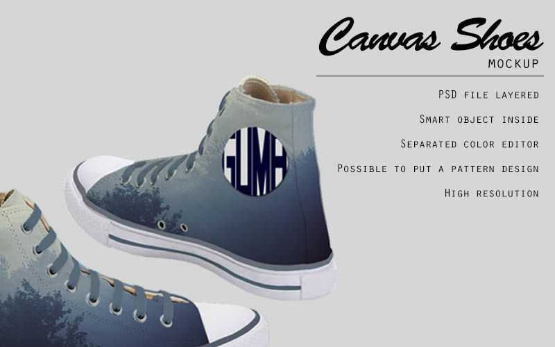 Estación Debilidad Copiar Canvas shoes mockup By gumacreative | TheHungryJPEG