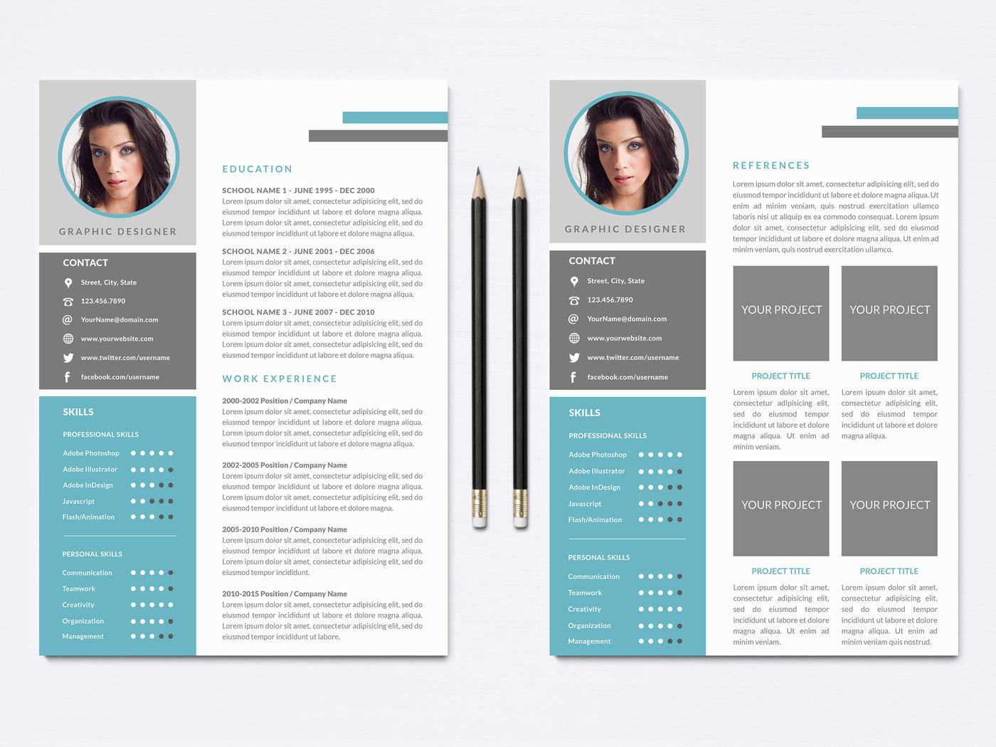 Resume Template for By NMDesignStudio TheHungryJPEG