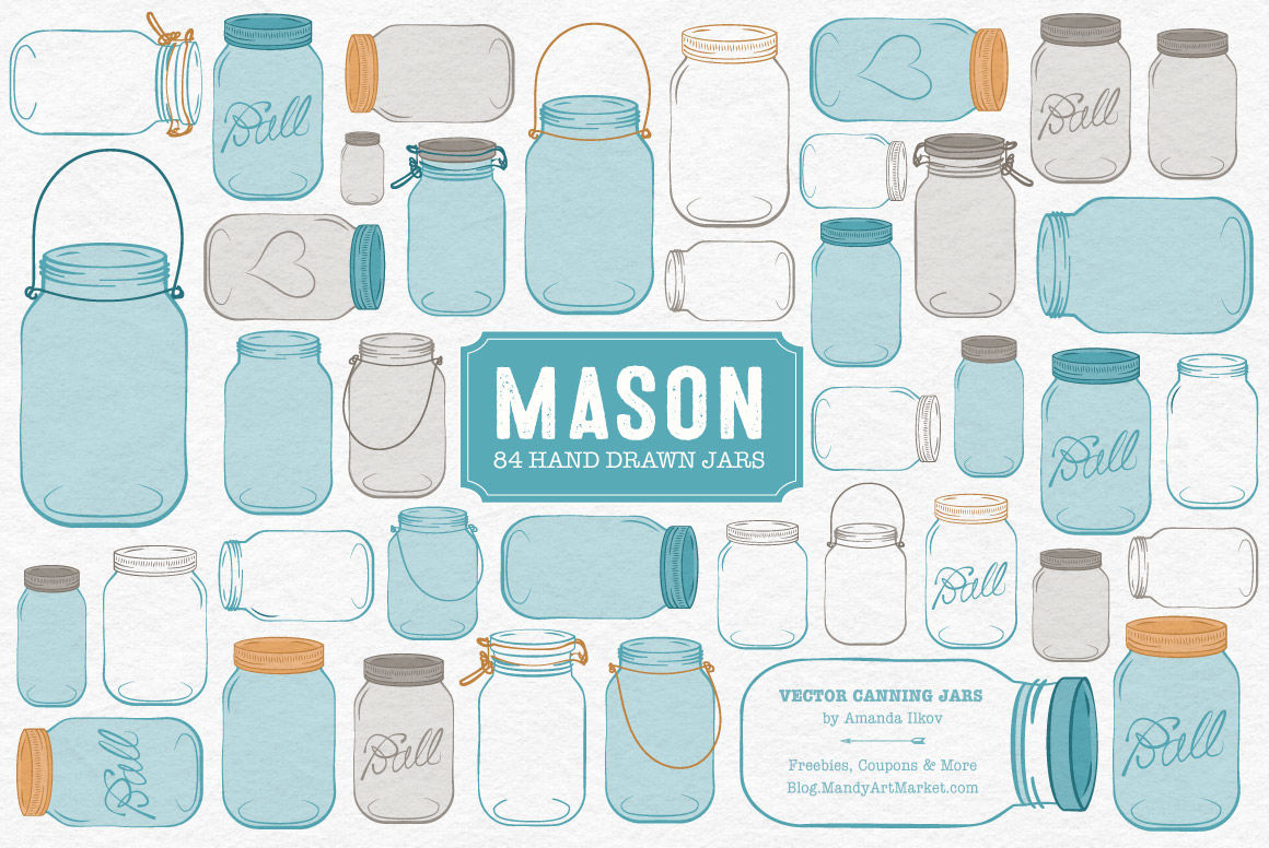 mason jar clipart