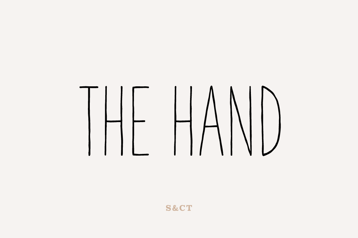 The Hand Font Pack By S C Type Thehungryjpeg Com