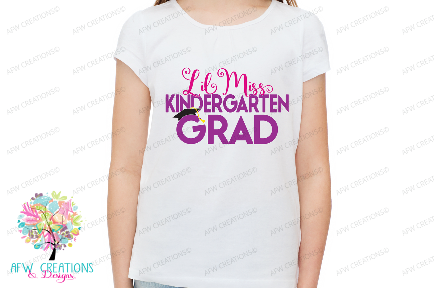 Download Lil Miss Kindergarten Grad - SVG, DXF, EPS Cut File By AFW ...