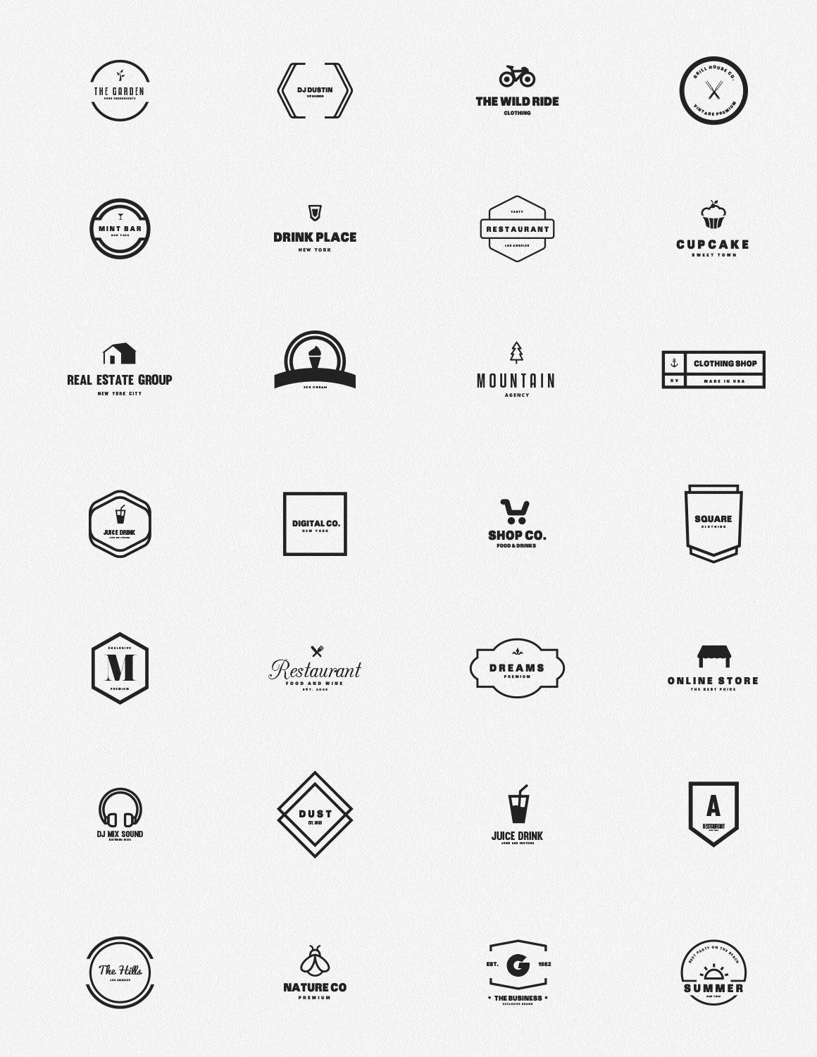 Mega Bundle Minimal Edition By Design District | TheHungryJPEG