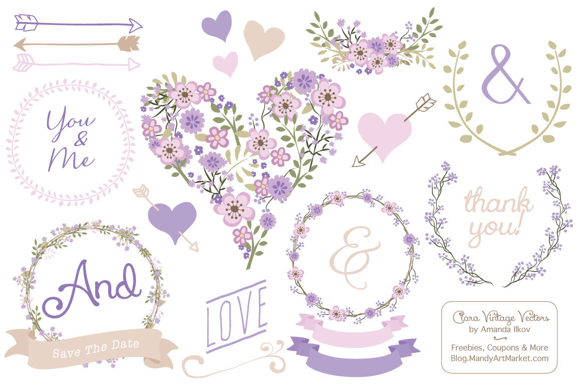 free vintage heart clipart