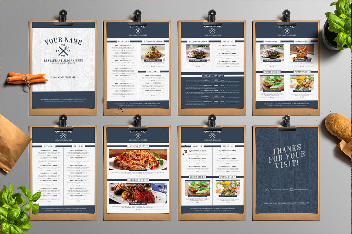 Classy Food Menu 5 Illustrator Template By Luuqas Design TheHungryJPEG