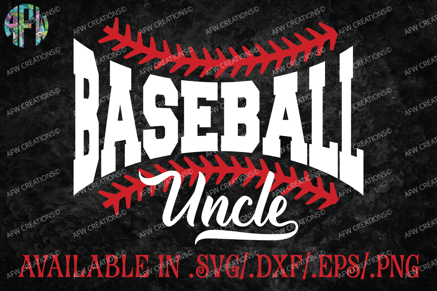 Download Baseball Uncle - SVG, DXF, EPS Cut File By AFW Designs ...