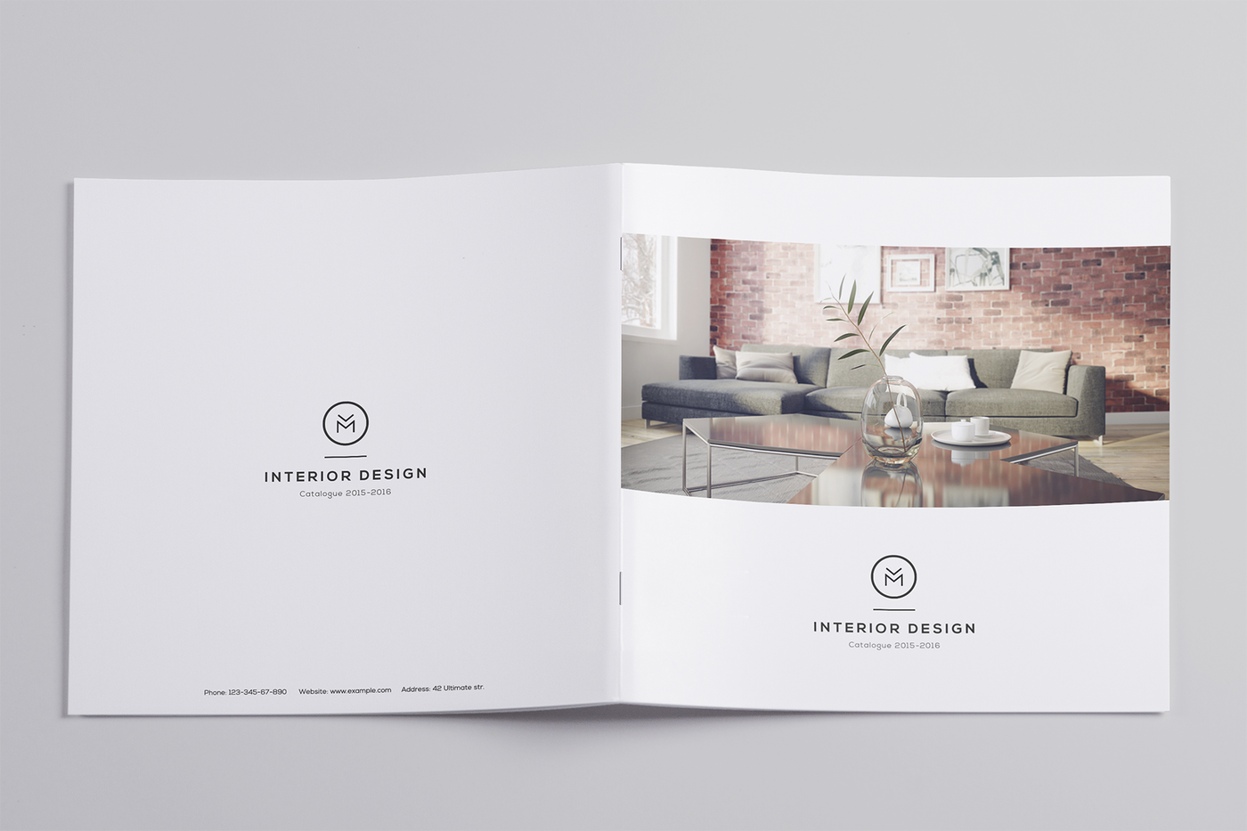 Minimal Interior Design Brochure By Shapshapy