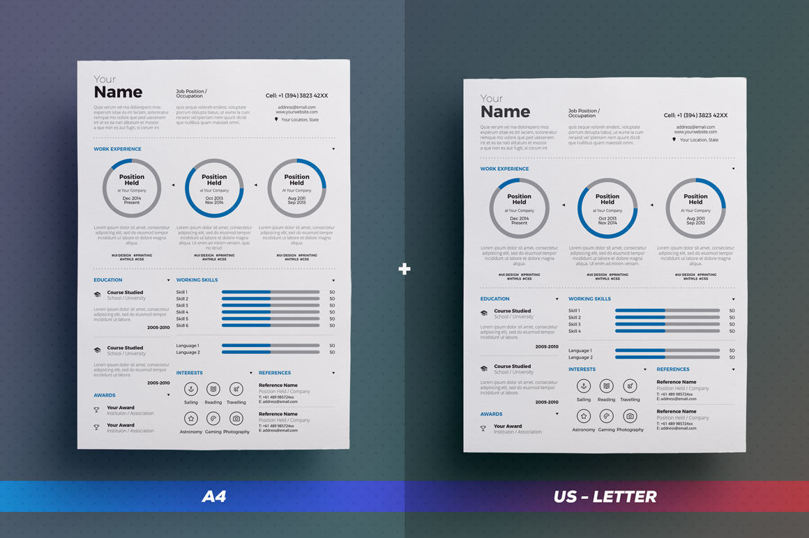 Infographic Resume Cv Volume 3 Indesign Word Template By The Resume Creator Thehungryjpeg Com