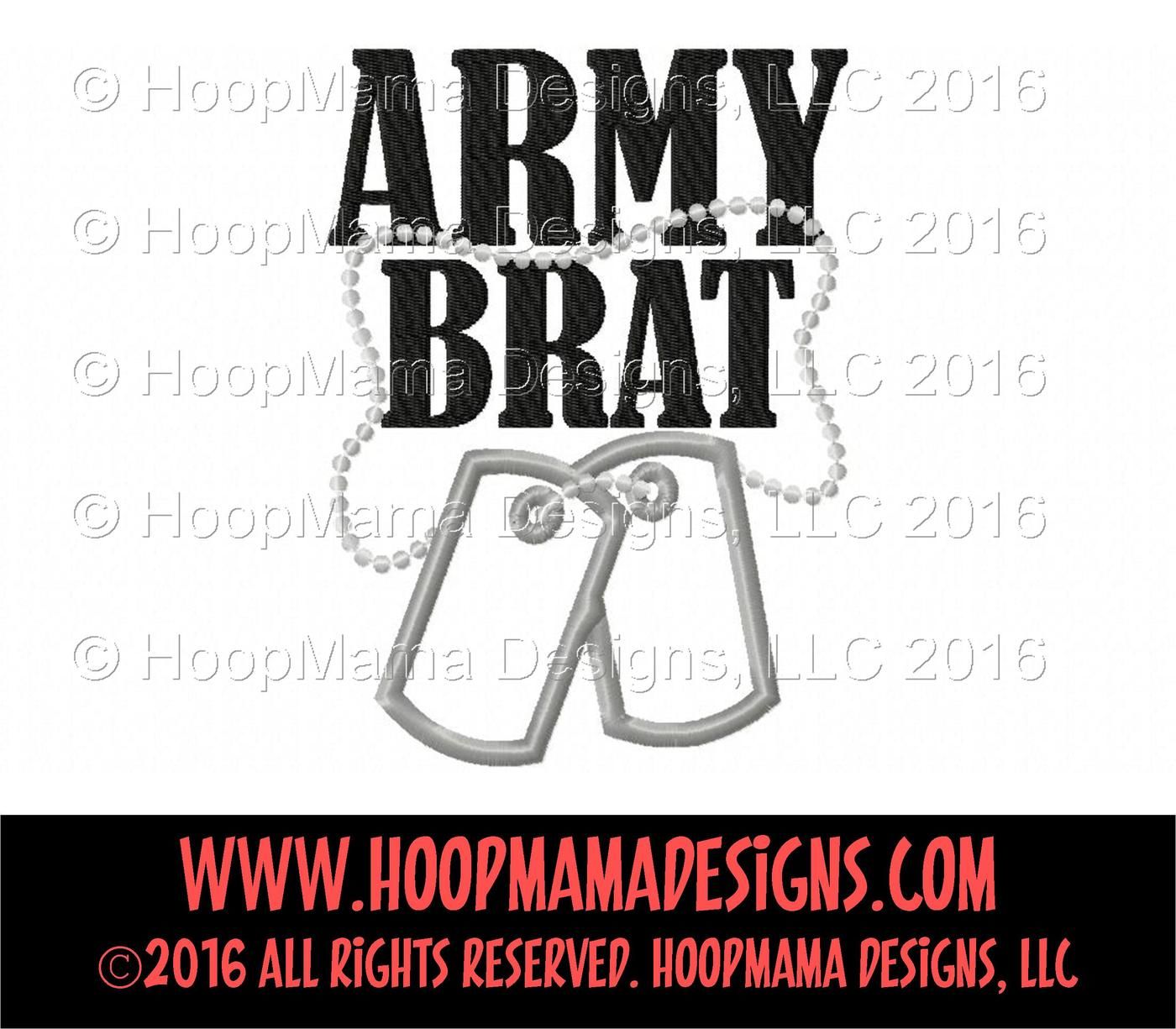 Army Brat By HoopMama Designs | TheHungryJPEG