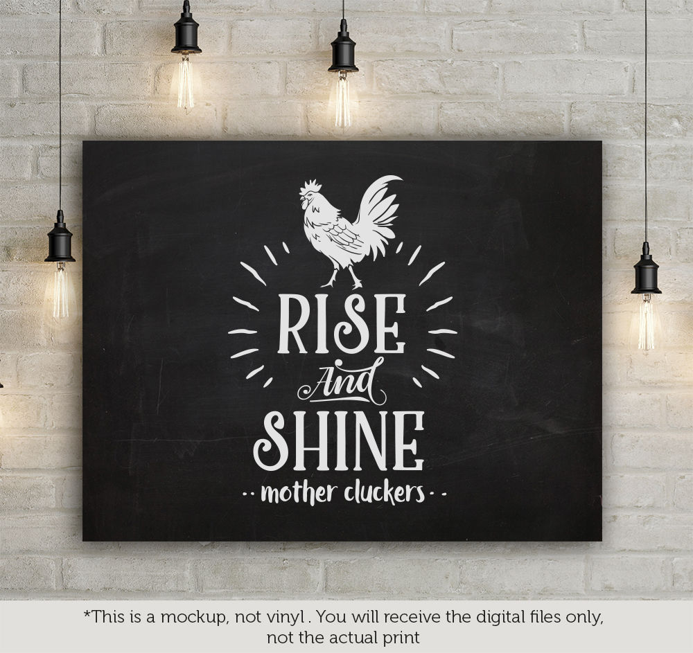 Download Rise and shine mother cluckers - SVG By BlackCatsSVG ...