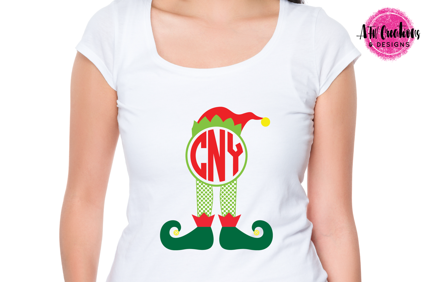 Download Monogram Elf - SVG, DXF, EPS Cut FIle By AFW Designs | TheHungryJPEG.com