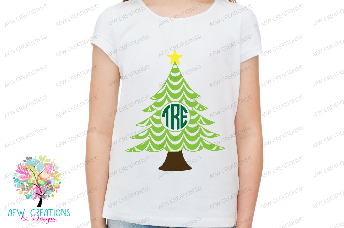 Monogram Patterned Trees Svg Dxf Eps Cut Files By Afw Designs Thehungryjpeg Com