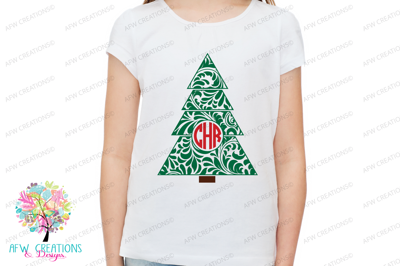 Download Swirl Christmas Trees - SVG, DXF, EPS Cut Files By AFW ...