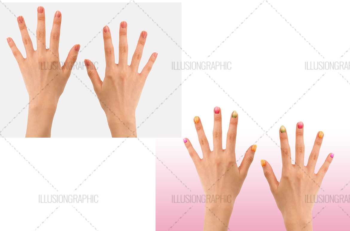 Download Photorealistic Nails Art Mockups By Illusiongraphic Thehungryjpeg Com