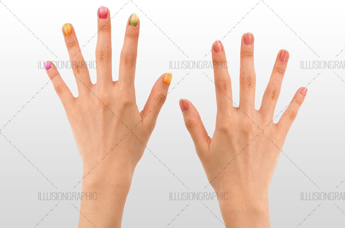 Download Photorealistic Nails Art Mockups By Illusiongraphic Thehungryjpeg Com