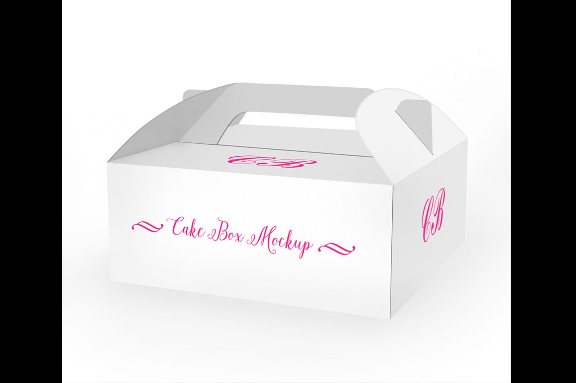 Cake Box Mockup By aivos | TheHungryJPEG.com