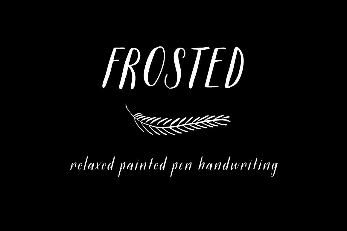 Frosted By Great Lakes Lettering Thehungryjpeg Com