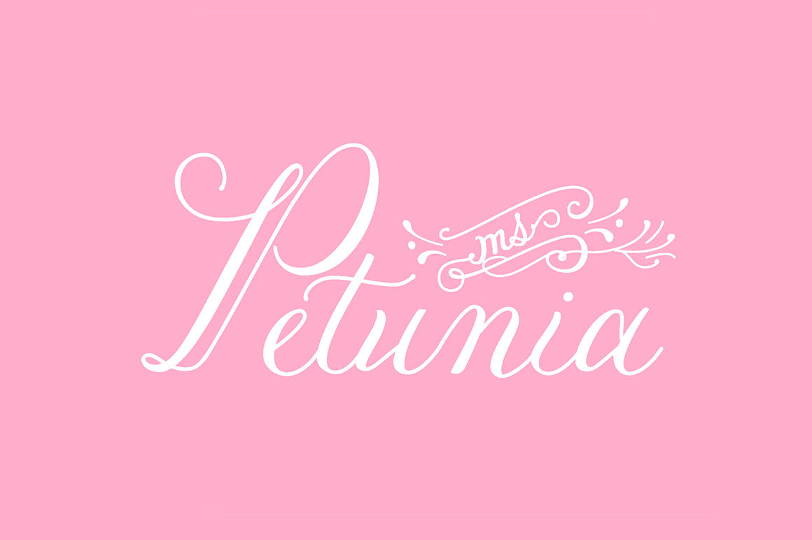 Petunia By Great Lakes Lettering Thehungryjpeg Com