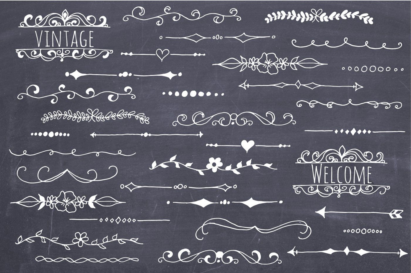 Hand Drawn Text Dividers Vector By The Pen And Brush Thehungryjpeg Com