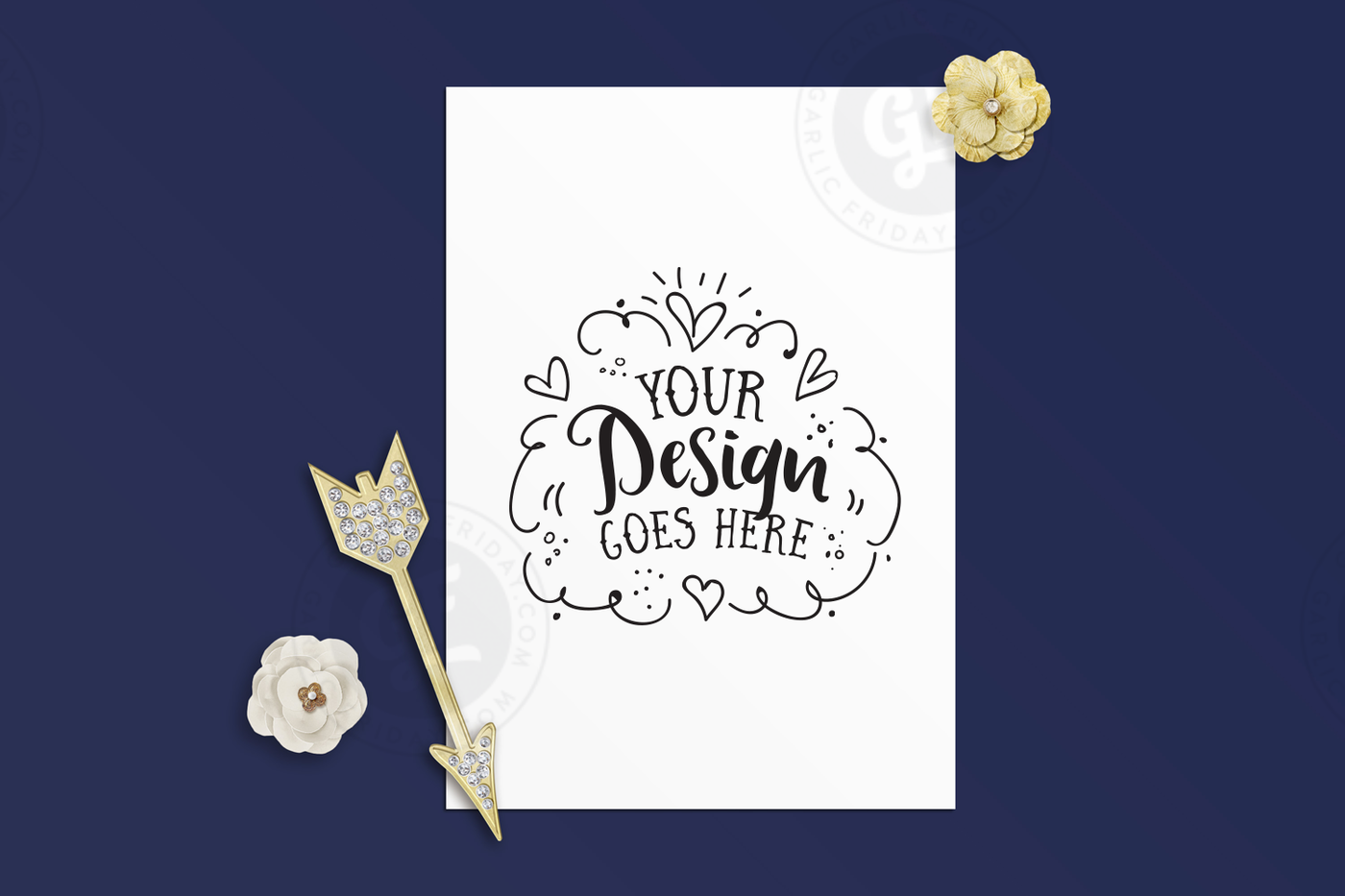 Download A5 Greeting Card Mockup By Garlic Friday Design | TheHungryJPEG.com