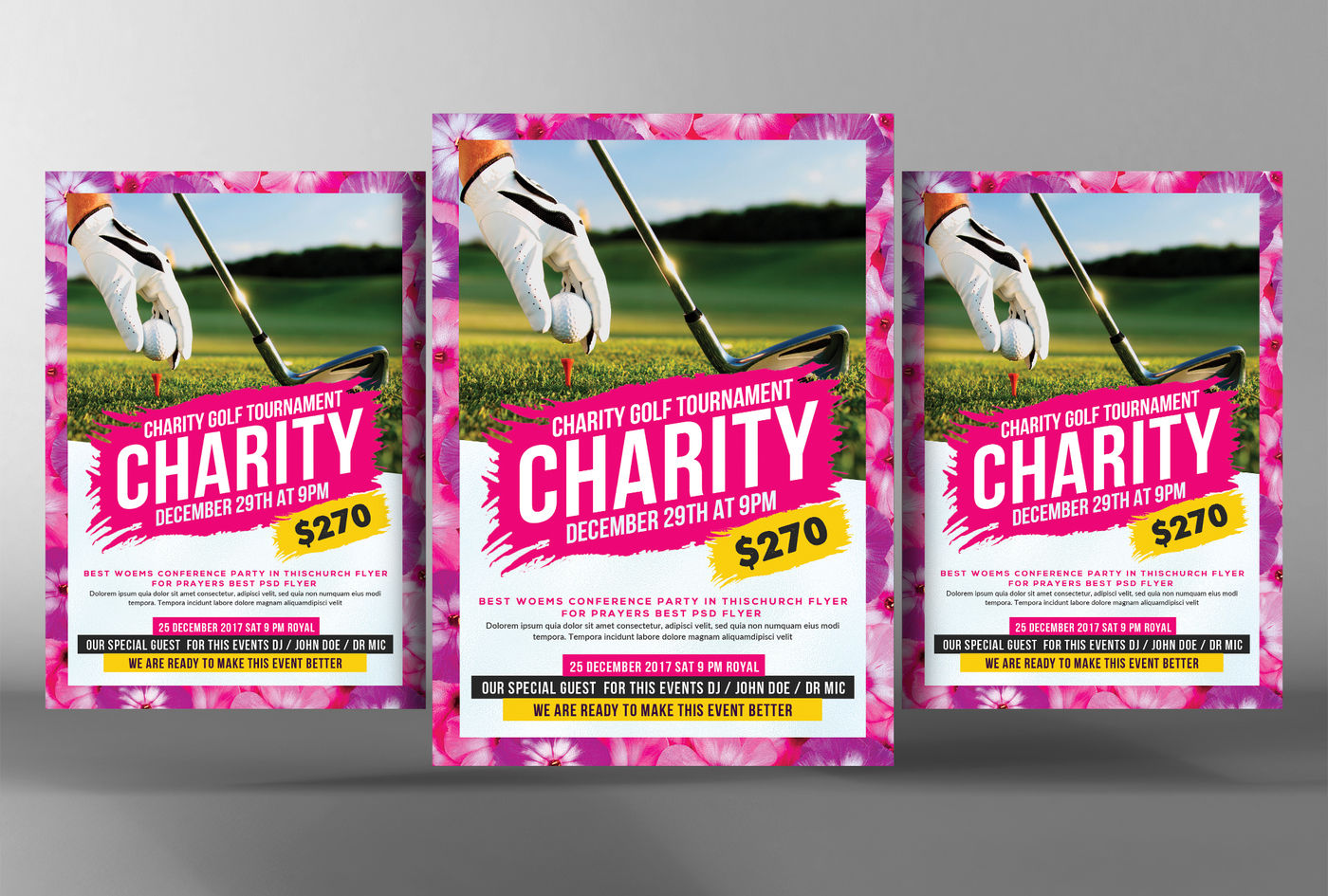 Charity Golf Tournament Flyer By Business Templates