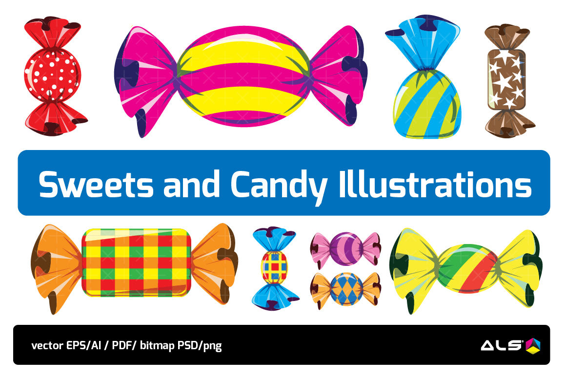 Sweets And Candy Illustrations By Als Design Thehungryjpeg Com