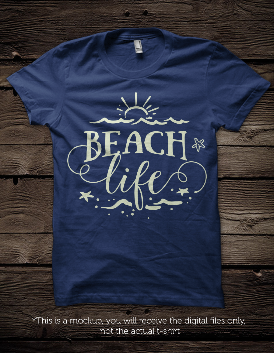 Beach Life - SVG file By BlackCatsSVG | TheHungryJPEG