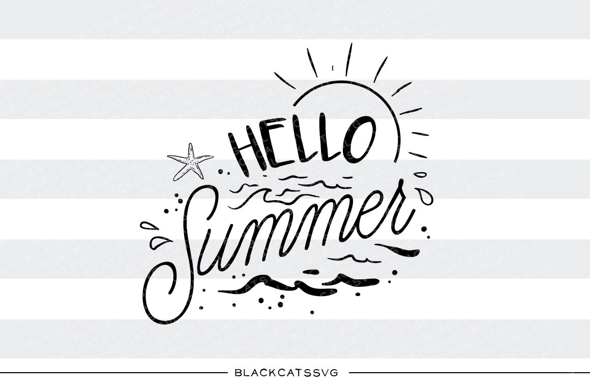 Download Hello Summer - SVG file By BlackCatsSVG | TheHungryJPEG.com