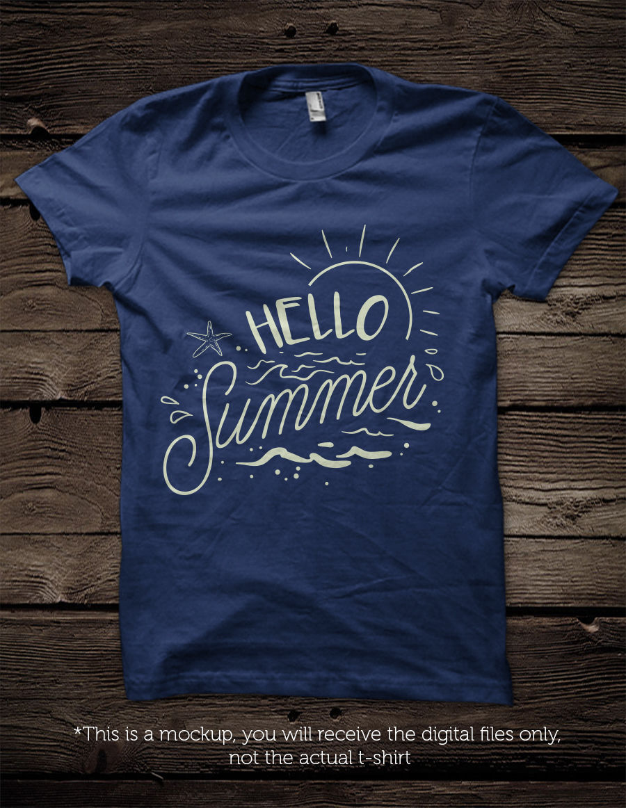 Download Hello Summer - SVG file By BlackCatsSVG | TheHungryJPEG.com