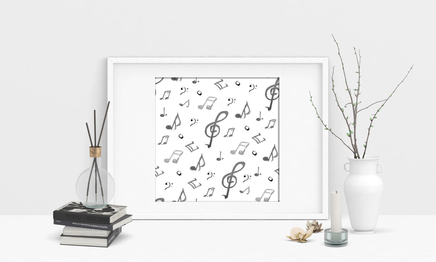 Watercolor guitar music set By aquarelloaquarelle | TheHungryJPEG