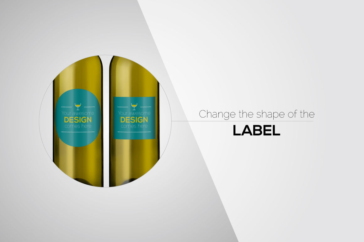 Download White Wine Bottle Mockup Yellowimages