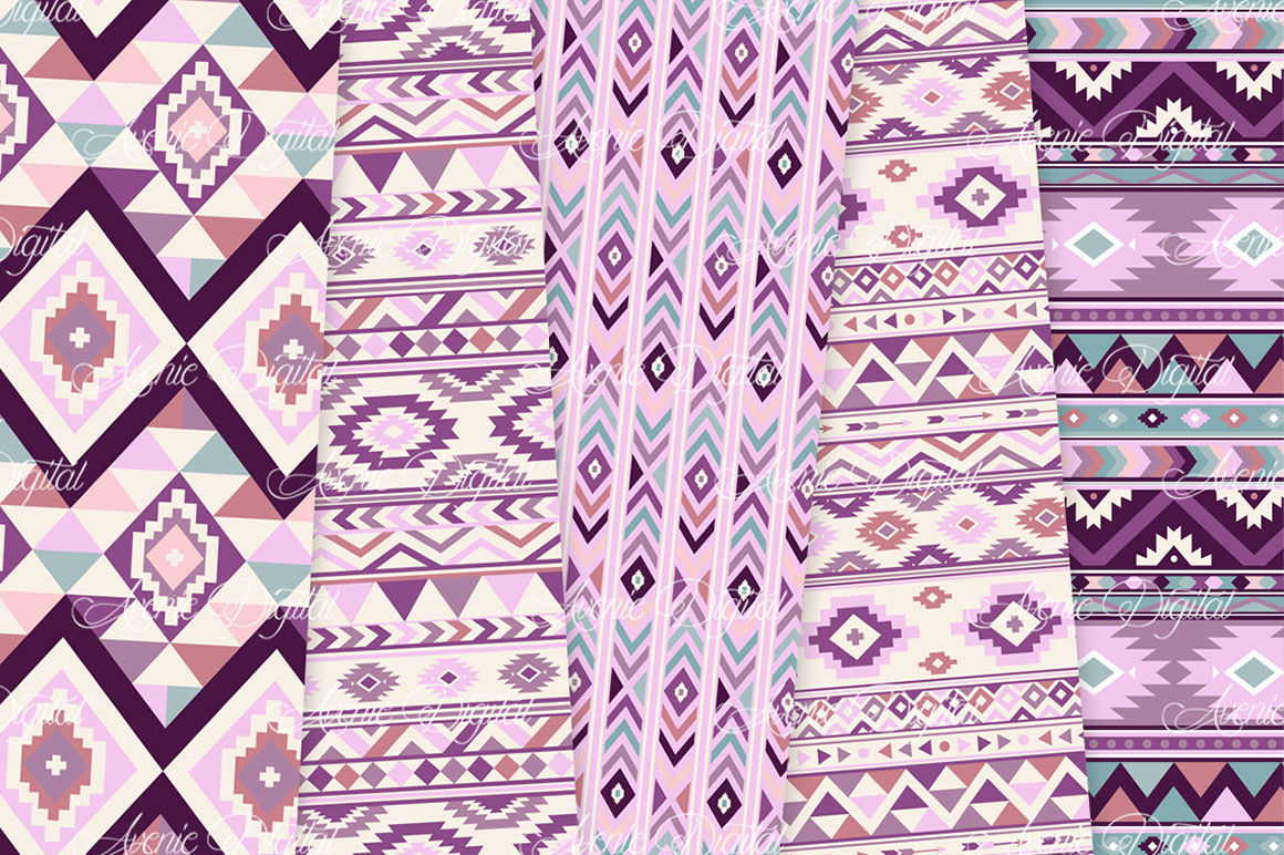 purple aztec print wallpaper