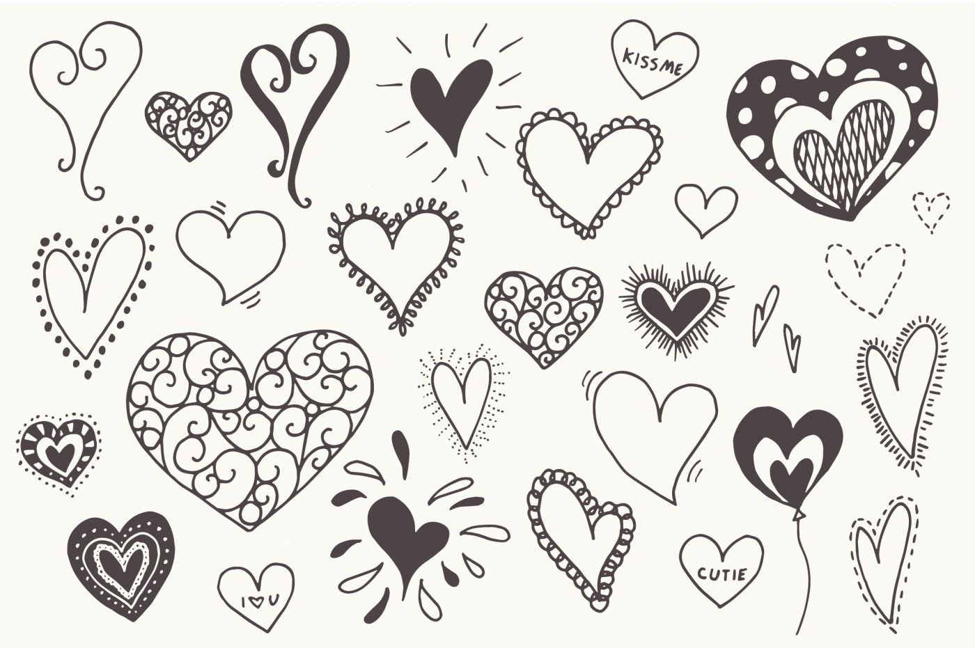 Doodle Heart Clip Art