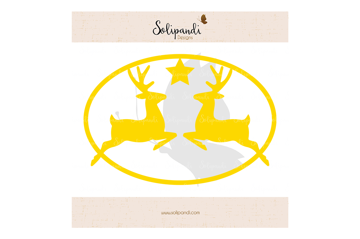 Jumping Deers Christmas Svg And Dxf Cut Files For Cricut Silhouette Die Cut Machines Scrapbooking Paper Crafts 113 By Solipandi Designs Thehungryjpeg Com
