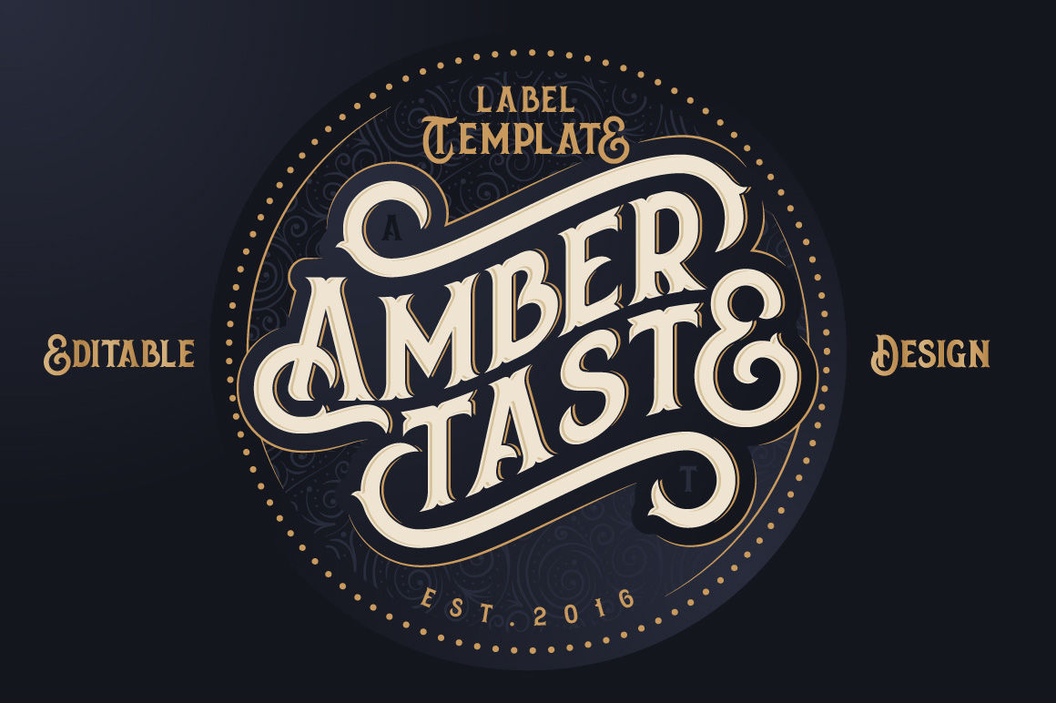 Amber Taste Font Label Mockup By Gleb Natasha Guralnyk Thehungryjpeg Com