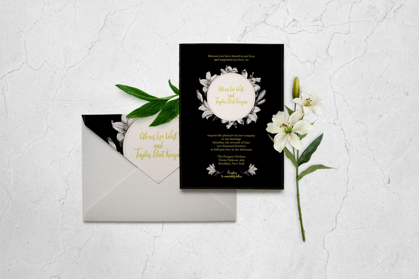 Classic Wedding Invitation Card Template By Sciuridaee | TheHungryJPEG