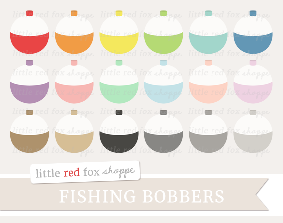 Fishing Bobber Clipart By Little Red Fox Shoppe