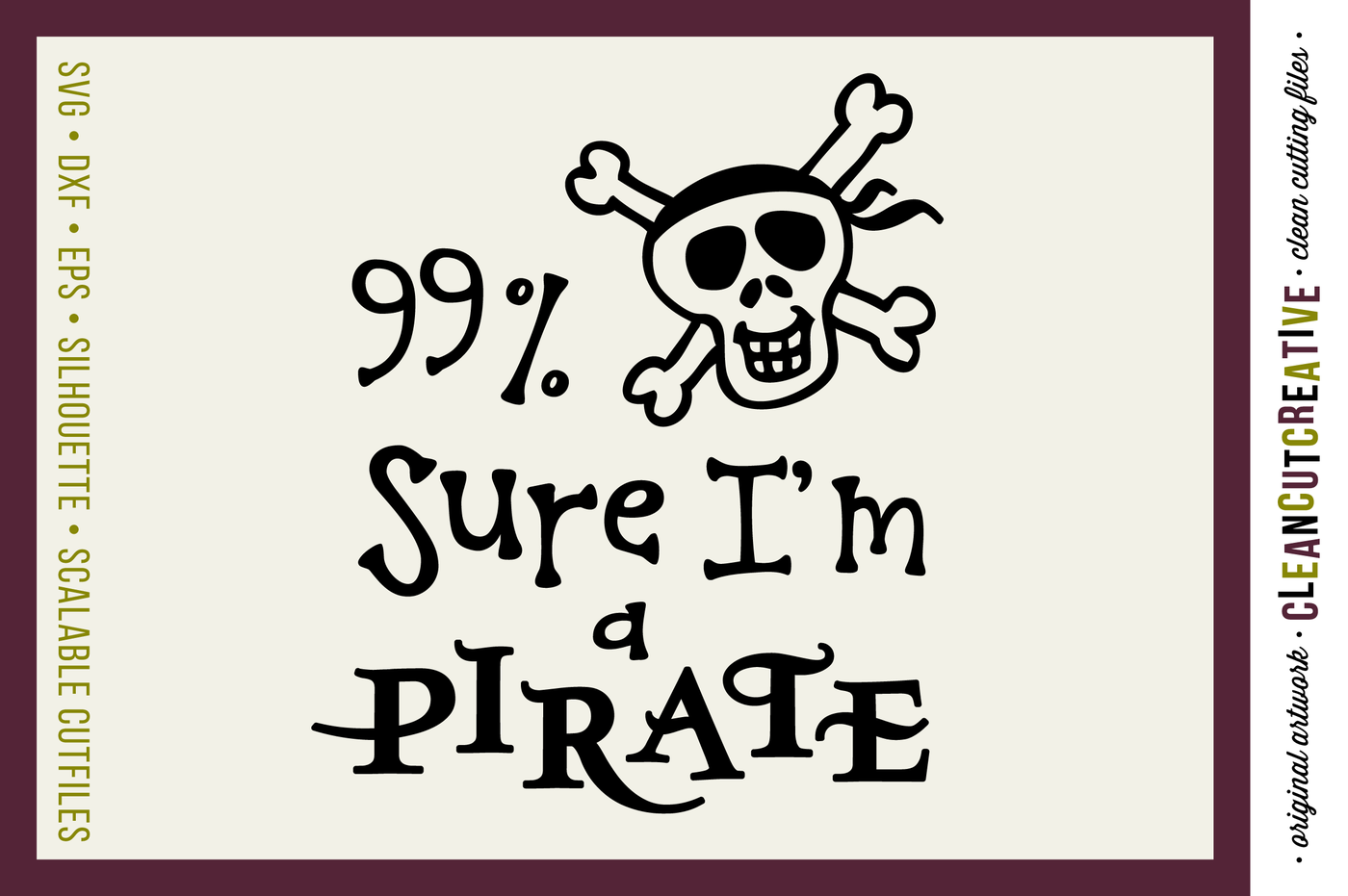 A Pirates Life for Me SVG Cut File Instant Download Pirate 