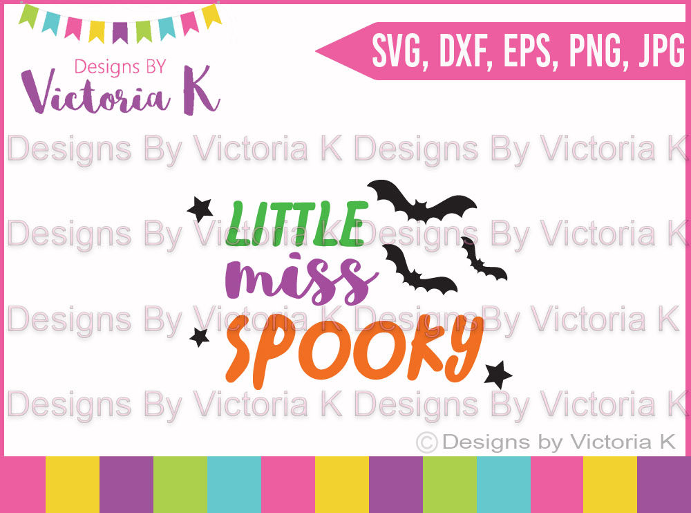 Little Miss Spooky Halloween Svg Dxf Cricut Silhouette Cut File By Designs By Victoria K Thehungryjpeg Com