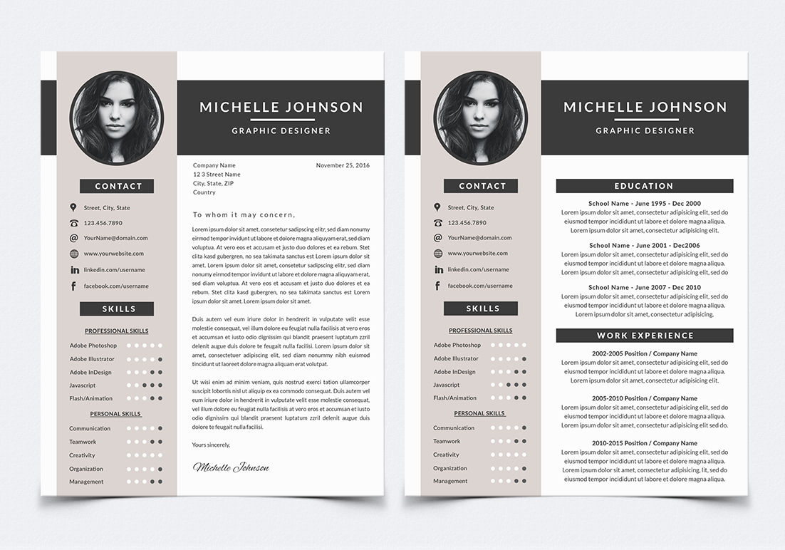 Resume Template for By NMDesignStudio TheHungryJPEG