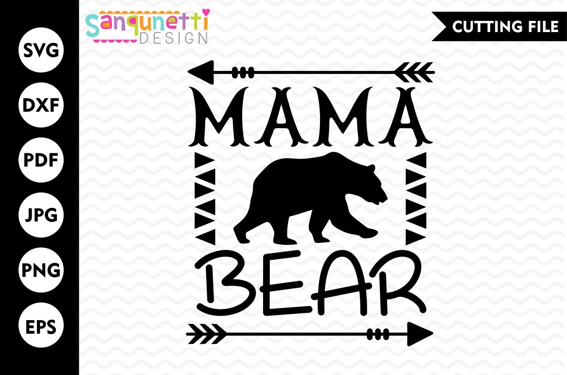Download Mama Bear SVG, Bear SVG, Tribal SVG By Sanqunetti Design | TheHungryJPEG.com
